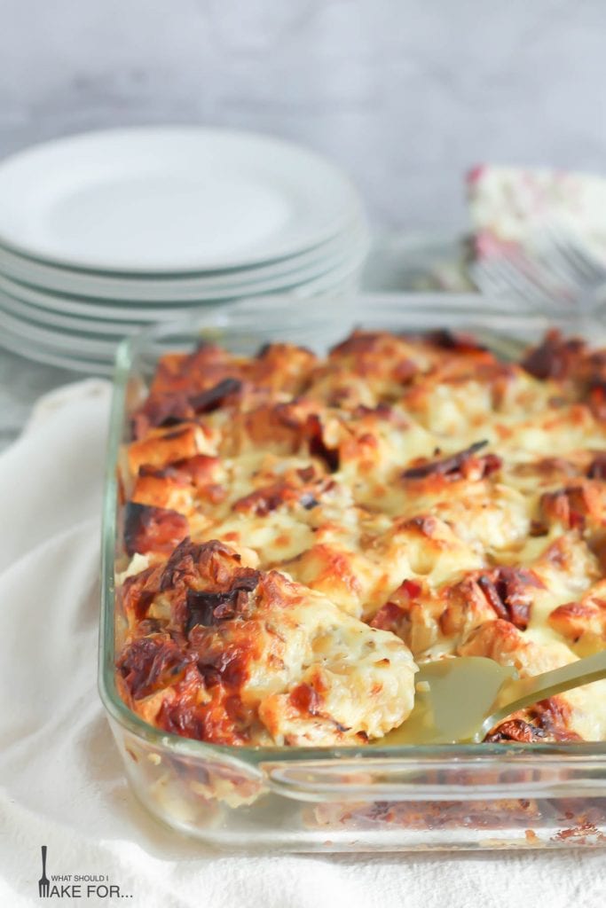 Candied Bacon and Egg Strata
