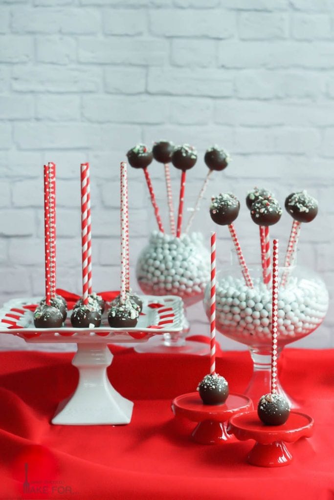 Chocolate Peppermint Cake Pops