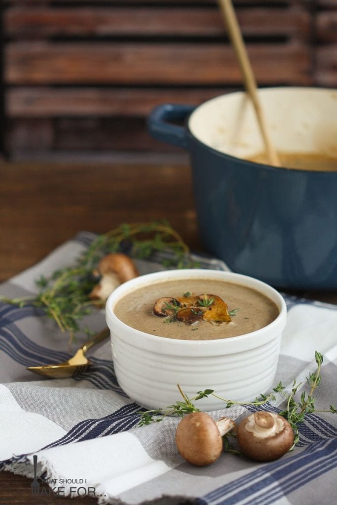 Roasted Mushroom Soup